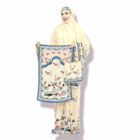 MUKENA SET SAJADAH RAYON SANTUNG ADEM MUKENAH BATIK SRITEX SOLO