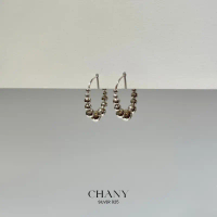 CHANY DOT HOOP ERRING ต่างหูห่วงเงินแท้ แบบบิดเปิด คําแนะนําการขายที่ร้อนแรงในเดือนนี้