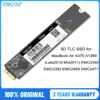 OSCOO SATA3 SSD for MacBook Air 2010 2011 A1369 A1370 Hard Drive Solid State Disk 512GB 1TB Capacity Upgrade Apple Macbook SSD