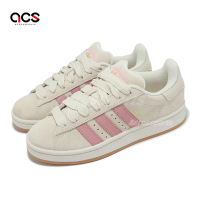 adidas 休閒鞋 Campus 00S W 女鞋 米白 粉 麂皮 膠底 復古 Y2K 三葉草 愛迪達 JI2752