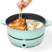 Divider Pot for Cooking Burner Enjoy Shabu Shabu Hot Pot with Family and Friends 4.2QT Multi-Cooke