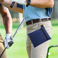 1Pc Golf Ball Bag with Tee Holder Golf Waist Bag Professional Portable Golf Ball Carrier Bag Zipper Pouch for 7 Standard Balls