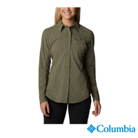 Columbia 哥倫比亞 女款-超防潑長袖襯衫-軍綠 UAR89380AG /FW22