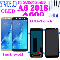 For Samsung Galaxy A6 2018 A600 LCD Display Touch Screen Digitizer Assembly OLED Quality A6 A600F A600FN LCD Replacement Part