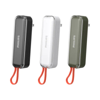 【Philips 飛利浦】DLP5201C 4900mAh FunCube BAR 22.5W AC自帶Type-C線行動電源(是旅充也是行充_具Wh標示)