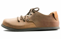 BIRKENSTOCK MONTANA SERIES COWHIDE LOW TOP CASUAL FLAT SHOES UNISEX BROWN ORDINARY VERSION
