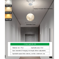 Garden Moon Pendant Light For Hallway Modern malist Nordic Warm Bedroom Lighting
