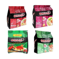 Lốc 5 gói mì Omachi Sườn -Bò - Tôm - xốt Spaghetti date mới