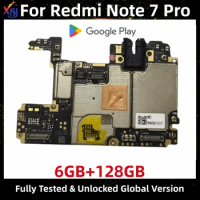 Motherboard for Redmi Note 7 Pro, 128GB ROM, Original Logic Board, Global Version, Unlocked Main Circuits Board