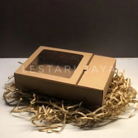 Box Kardus E-Flute Coklat Untuk Packaging Hampers Snack Box Nasi Berkat Catering Mika Sekat 29x20x6.