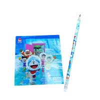Quà tặng - Set bút chì + sổ tay Doraemon - NXB Kim Đồng