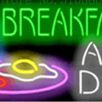 Breakfast All Day neon sign Handcrafted Light Bar Beer Pub Club signs Shop Store Business Signboard diet food19"x15"