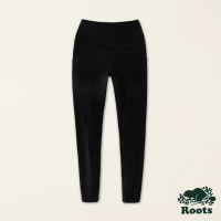 【Roots】Roots女裝-城市悠遊系列 口袋設計高腰內搭褲(黑色)