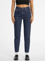 Guess กางเกงยีนส์ผู้หญิง Mom Jeans W4YA0DD5CC2 - สียีนส์
