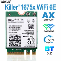 new Killer 1675x wifi6e Intel AX210 AX210NGW killer1675x upgrade wireless network card Bluetooth 5.WIFI CARD WWLAN AX210