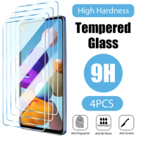 4PCS Tempered Glass for Samsung Galaxy S24 A52 A51 A21s A72 A71 Screen Protector for Samsung A54 A34 A14 A53 A13 A52s 5G Glass