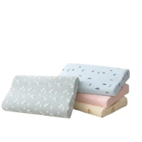 Cartoon Fox Childen Latex Pillow Memory Foam Core + Pillow Dustproof Protector Case Infant Summer Breathable Sleeping Pillow