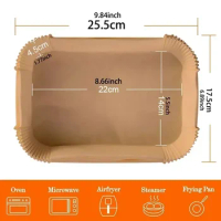 Baking Foodi Disposable Airfryer Liner Rectangle Mat Ninja Oilproof Waterproof Accessories for Non-stick Air Paper Fryer