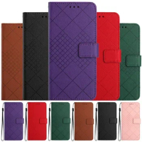 Luxury Line Solid Color Case For Samsung Galaxy A52S 5G Flip Phone Case for Samsung A52 A72 A32 A22 A12 5G Wallet Leather Cover