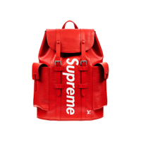 【紐約范特西】預購 LV x Supreme Christopher Backpack Epi PM Red後背包