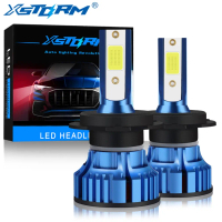 XSTORM 2 pcs LED Mobil Headlight Fog Light H4 H11 9005 HB3 9006 HB4 6000K Lampu Depan 80W Mobil Bohl