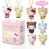 小禮堂 Hello Kitty 塑膠公仔吊飾8入組 (48週年生日系列)