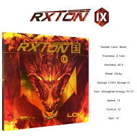 Hot  RXTON IX Table Tennis Rubber National Sticky Ping Pong Rubber Sheet RXTON 9 Blue Sponge