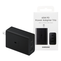 SAMSUNG 原廠 65W 三孔快充旅充頭 - 黑色 (EP-T6530)