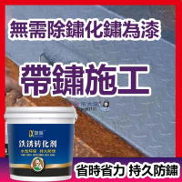 【全球優品滙】🔥除鏽防鏽🔥鐵鏽轉化劑 除鏽劑 除鏽漆 帶銹轉化底漆 防銹劑 吃銹漆 鐵銹轉化劑 水性金屬漆 門窗免打