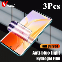 3Pcs Not Glass Hydrogel Film For Vivo X80 X70 X60 X50 Pro Plus V21 V21e V20 Y31 Y19 Z5X iQOO 8 7 5 Pro Neo 3 5 Screen Protector