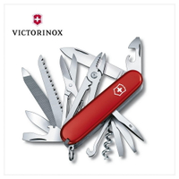 VICTORINOX 瑞士維氏 瑞士刀 中型袋裝刀 24用 91mm 紅 1.3773
