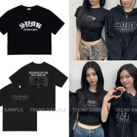 COTTON CROP TOP | AESPA SYNK aeXIS MERCH | VINTAGE LOOSE FIT | UNISEX PLUS SIZE