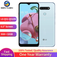 Original LG Q51 Q510N 4G Mobile Phone 6.5'' LCD Display 3GB RAM 32GB ROM CellPhone Triple Camera Octa-Core Android SmartPhone