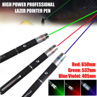 1Pcs High Power Laser Pointer 650nm 532nm 405nm Red Blue Green Laser Sight Light Pen Hunting Laser Meter Tactical Pen