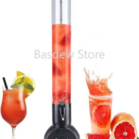 with Removable Ice Tube Beer Tower Drink Dispenser for Parties Beer Tower Dispenser Clear Liquor Tower Dispenser