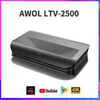 AWOL LTV-2500 4K UST Short Throw Projector Home Theatre Memc Dlp Proyector Laser 2600 Lumens