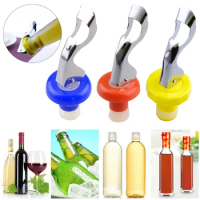 Press Wine Stopper Vacuum Sealed Plug Wine Bottle Stopper Wine Saver Caps Bar Kitchen Tools Wine Bottle Stopper Home Bar Tools