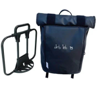 Folding Bike Multifunction Waterproof Bags Use For Brompton Birdy Bicycle Front Carrier Bags &amp; Panniers With Aluminum Mount