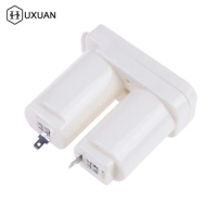 Double Compartments Universal Battery Box for Gas Water Heater Accessories Parts Plastic Double Battery Case(white)