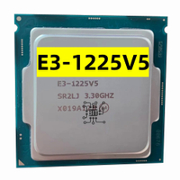 ใช้ Xeon E3-1225V5 CPU 3.30GHz 8M 80W LGA1151 E3-1225 V5 Quad-Core E3 1225โปรเซสเซอร์1225V5จัดส่งฟรี