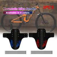 3PCS Bike Fenders Cycling Mudguard Front/rear Tire Wheel Universal Mudguard Bike Mud Guard With 4 Fixing Strap