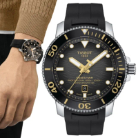 【TISSOT 天梭 官方授權】SEASTAR2000海星系列 潛水機械腕錶 禮物推薦 畢業禮物(T1206071744101)