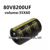 2Pcs/lot 80V 8200UF 80V8200UF 8200UF80V volume: 35x60 mm audio power amplifier inverter aluminum electrolytic capacitor