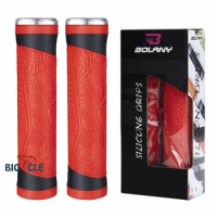 BOLANY Bike Grips Anti-Slip Durable Shock-Proof Rubber Fixed Gear Mountain Handlebar Road Bicycle Parts