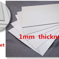 2pcs/lot 1mm thickness White colour ABS plastic sheet model solid flat board for sand table model making advertising plank