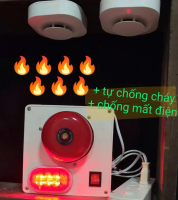 Bộ báo cháy tự động kết nối không dây FA18 chống mất điện lắp đặt sẵn cắm 220v