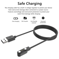 Magnetic Replacement Charger Cord Stable Charging USB Fast Charging Cable Charger Cable Cord for Zeblaze Vibe 7 Pro Accessories
