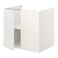 ENHET 底櫃附層板/門板, 白色, 80x62x75 公分
