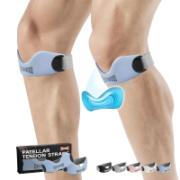 GOUNOD Silicone Patellar Tendon Support Strap 2 PackKnee Strap for Knee Pain ReliefPatella Band for