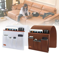 Wadah Remot Pengatur Sofa Felt - Tas Penyimpanan Remote TV AC, Bedside Organizer Hanging Bag | COD d